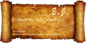 Eckhardt József névjegykártya