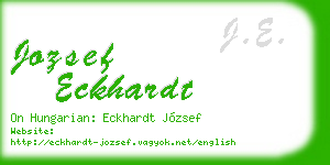 jozsef eckhardt business card
